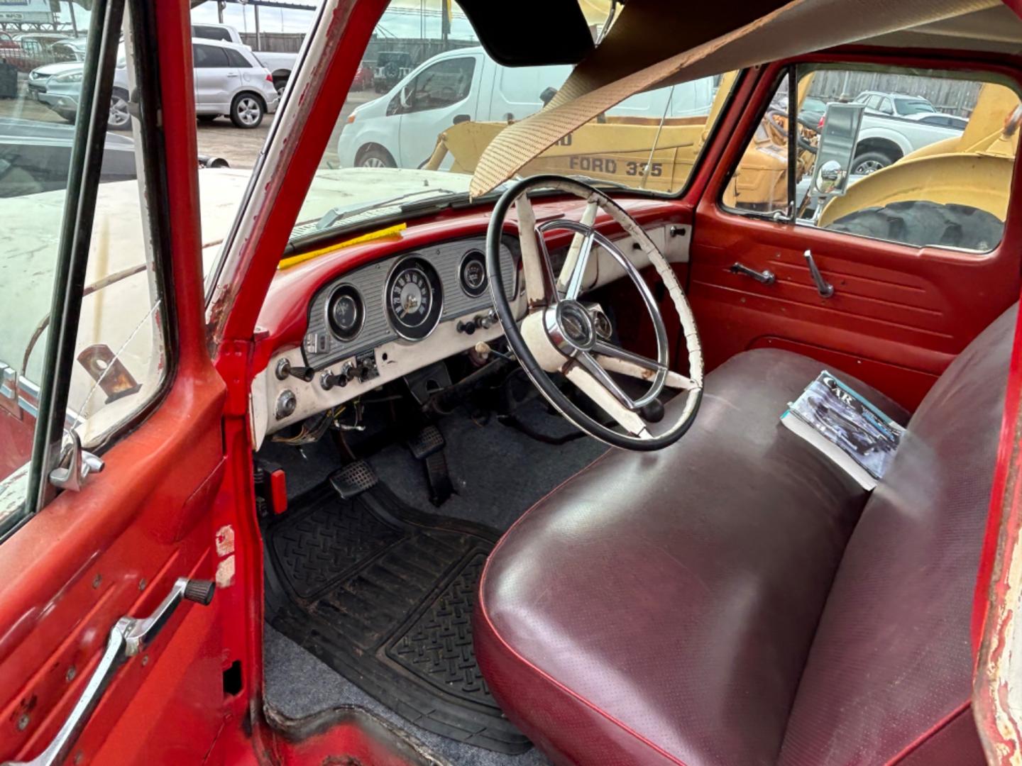 1961 Red Ford F-350 SD (F35JD121645) with an 390 V8 engine, 4 Spd transmission, located at 1687 Business 35 S, New Braunfels, TX, 78130, (830) 625-7159, 29.655487, -98.051491 - Runs and Drives 390 V8 with 4 Spd Transmission - Photo#5